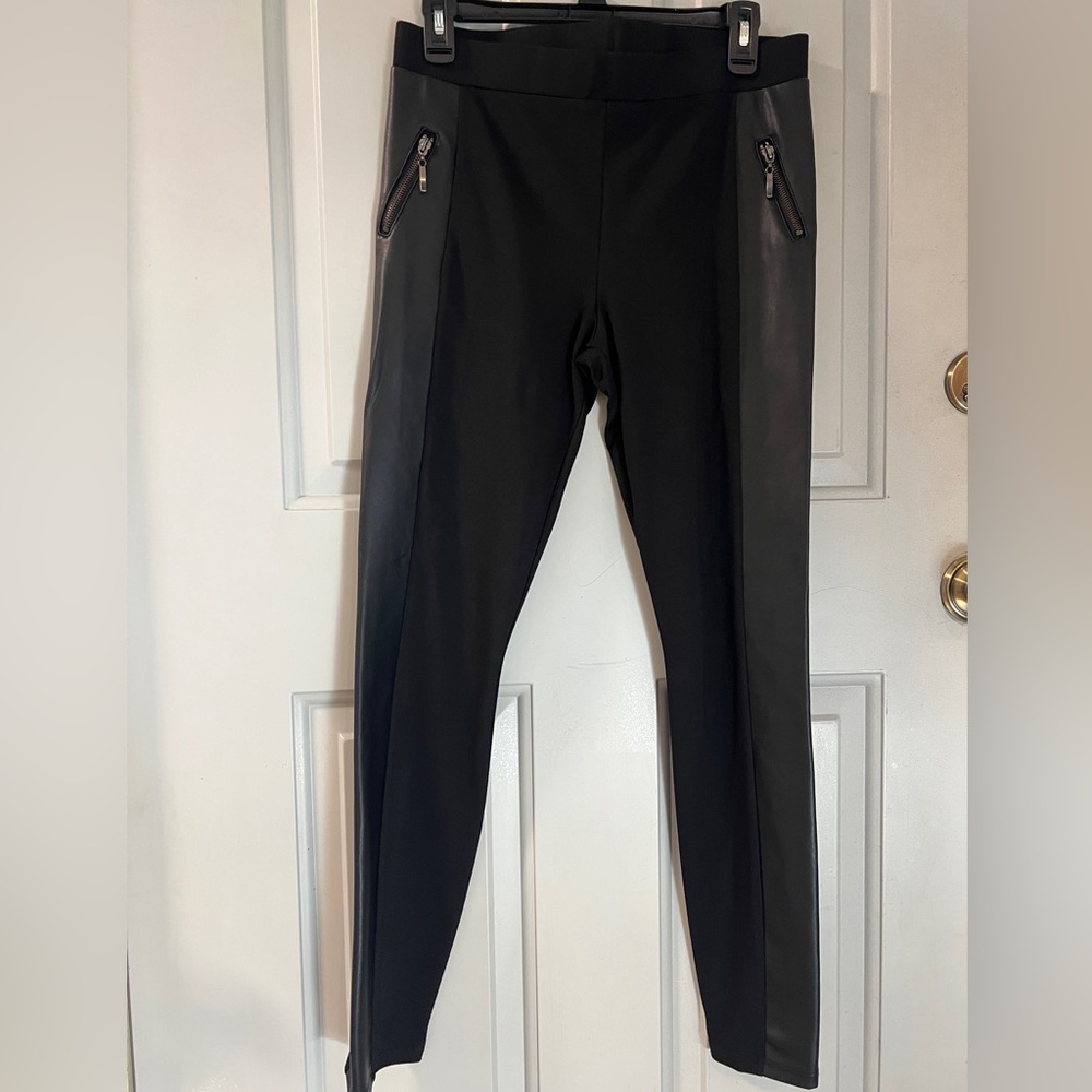 Leather Stripe Leggings STS BLUE